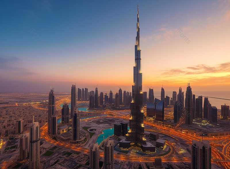 阿拉伯联合酋长国哈利法塔旅游塔景点,高清,摄影图,摄影图片,图片大全,摄影图免费下载